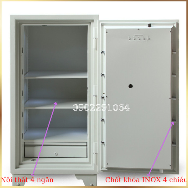 Hình ảnh Két sắt Hàn Quốc trusafe S200VT vân tay điện tử màu trắng1
