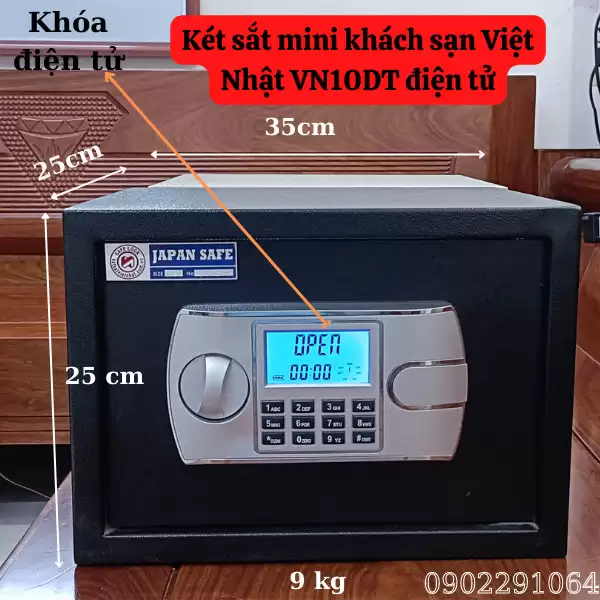 Két sắt khách sạn Việt Nhật VN10DT điện tử cao cấp