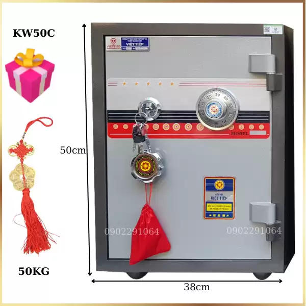 Két sắt Việt Tiệp khóa cơ KW50C bền chống cháy