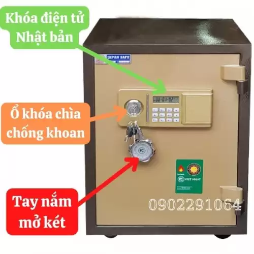 Két sắt chống cháy Việt Nhật VN33DT gold điện tử có báo trộm