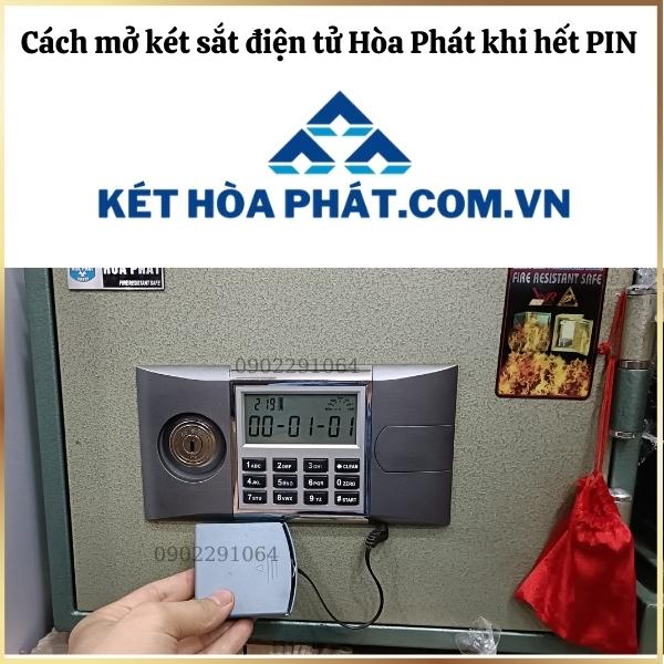 Sử dụng hộp tiếp PIN két sắt để mở két sắt điện tử Hòa Phát đơn giản nhất