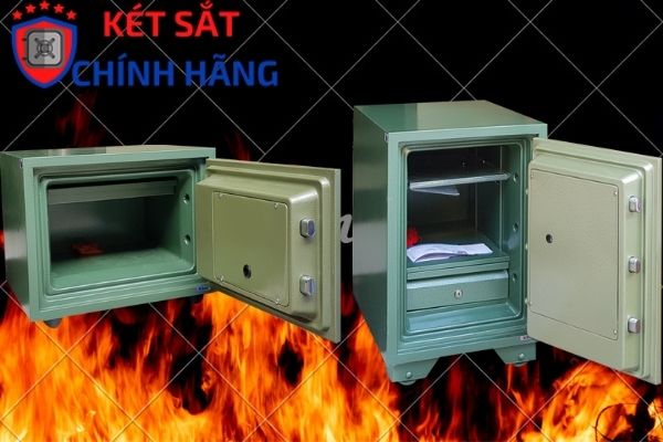Cấu tạo két sắt chống cháy Hòa Phát chính hãng - chắc chắn - chất lượng tốt