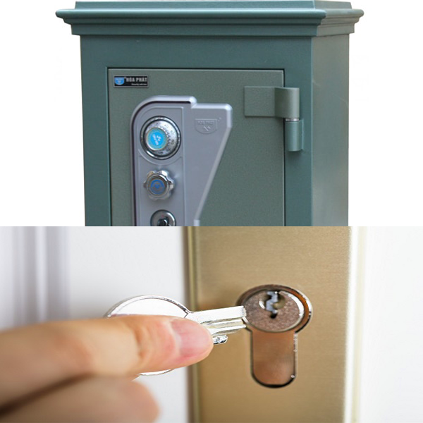 Chìa khóa két sắt bị gãy hoặc bị những đồ vật bị kẹt trong ổ khóa chính