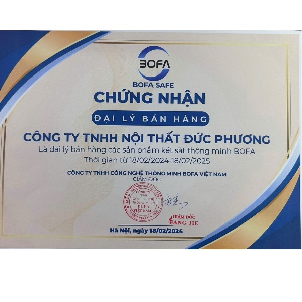 Đại lý phân phối két sắt Bofa chính hãng