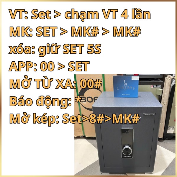 Hướng dẫn sử dụng Két sắt Liberty bản Pro