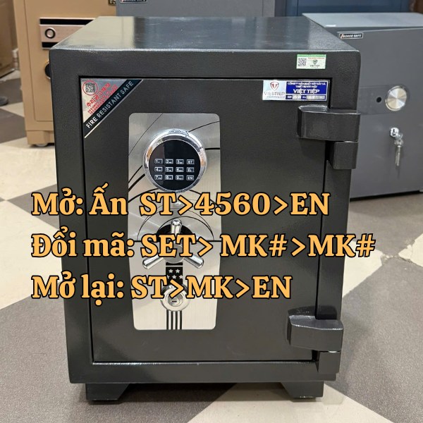 Tóm tắt hướng dẫn sử dụng két sắt siêu cường điện tử Việt Tiệp