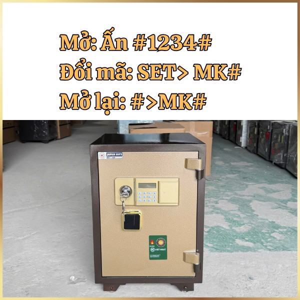 Hướng dẫn sử dụng két sắt điện tử Việt Nhật