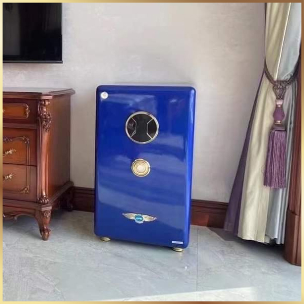 Lắp đặt bàn giao két sắt aifeibao HK-A1D-70ALS màu xanh tại nhà khách hàng