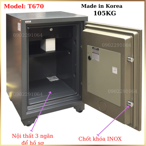 Hình ảnh Két sắt nhập khẩu Hàn Quốc Booil BS-T6701