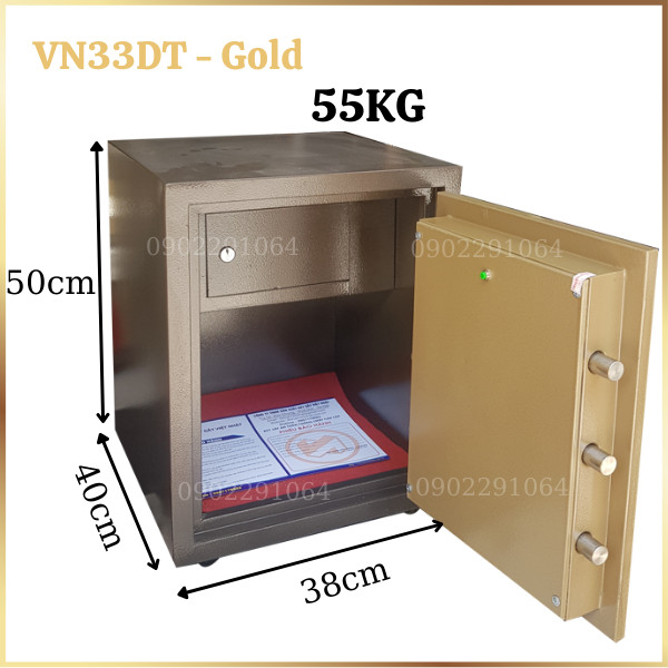 Hình ảnh Két sắt chống cháy Việt Nhật VN33DT gold điện tử có báo trộm1