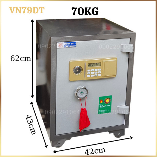 Két sắt chống cháy Việt Nhật VN79DT điện tử cỡ trung chống cháy hiện đại