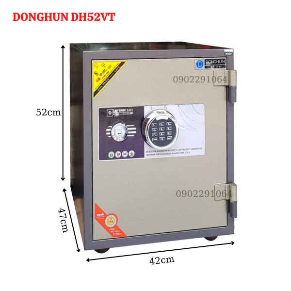 Hình ảnh Két sắt Hàn Quốc Donghun DH52VT khóa vân tay điện tử0