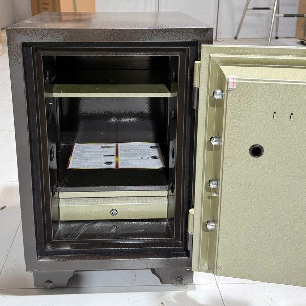 Hình ảnh Két sắt vân tay điện tử hàn quốc Trusafe TH120VTDT chống cháy2