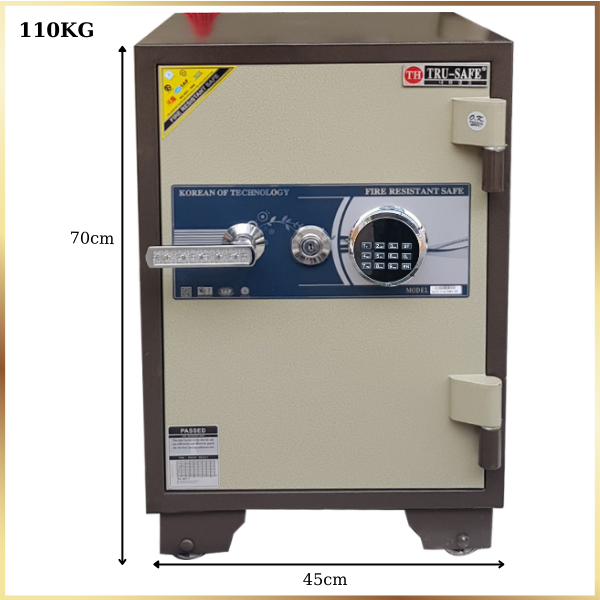 Thông số két sắt Hàn Quốc Trusafe TH630DT điện tử chống cháy để được hồ sơ tài liệu