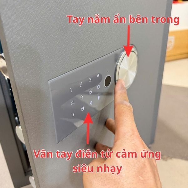 Két sắt KIVA Xuân Hòa mở nhanh 3S với cảm biến vân tay điện tử siêu nhạy