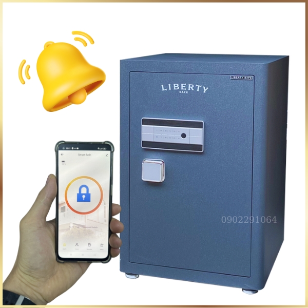 Két sắt Liberty safe thông minh kết nối điện thoại báo đông từ xa