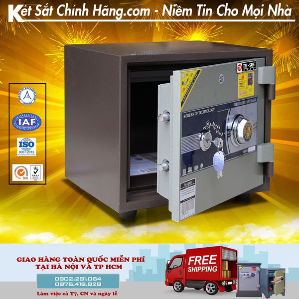 Két sắt mini giá rẻ trusafe KCC38 khóa cơ chống cháy
