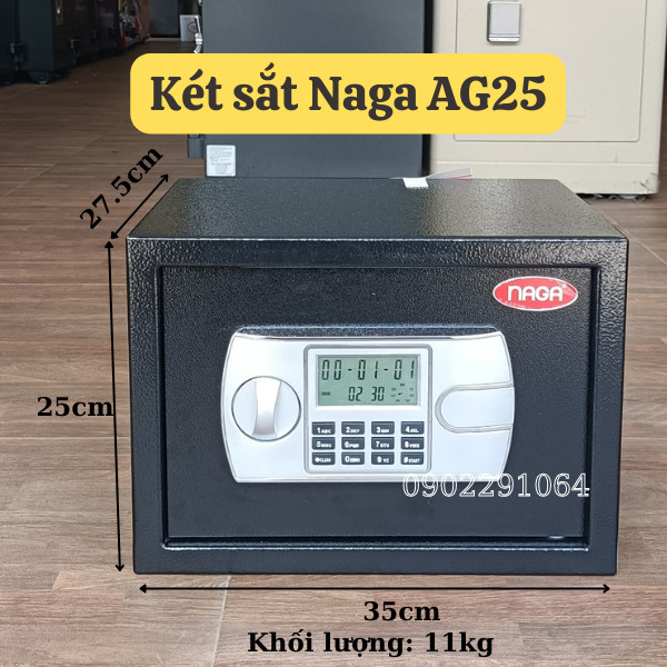 Với kích thước nhỏ gọn và thiết kế sang trọng, két sắt mini NAGA AG25 sẽ giúp bạn bảo vệ tài sản đắt giá và đảm bảo an toàn cho gia đình. Hãy chiêm ngưỡng hình ảnh sản phẩm để cùng khám phá những tính năng nổi bật của nó.