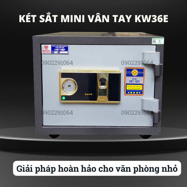 Két sắt mini Việt Tiệp KW36VT vân tay
