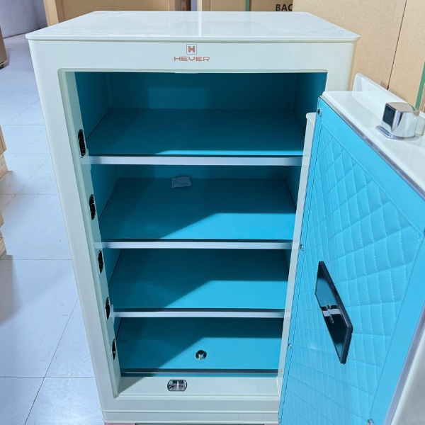 Két sắt nhập khẩu AIPU XC100 nội thất bọc da xanh siêu rộng