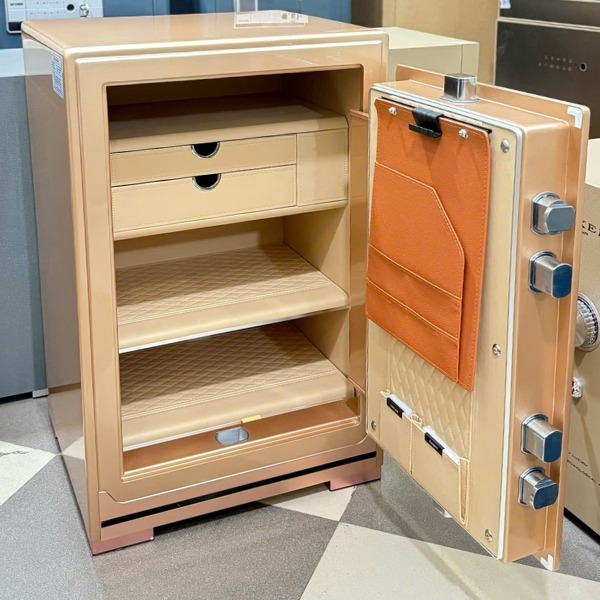 Nội thất Két sắt nhập khẩu AIPU ZR-70VI bọc da cao cấp, thiết kế các ngăn khoa học