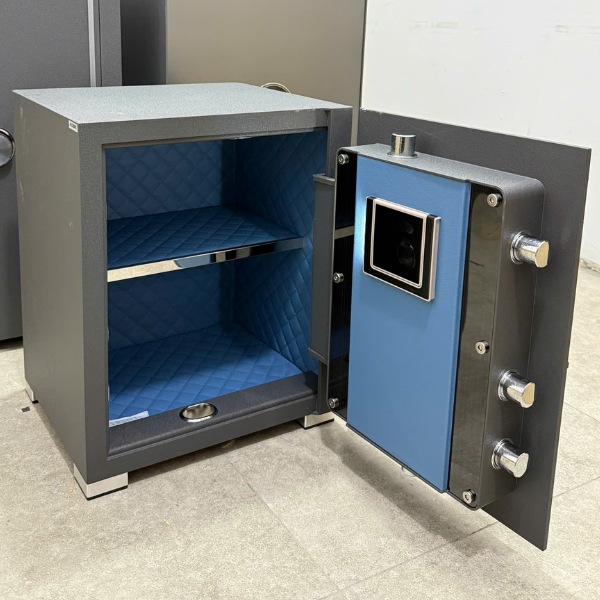 Két sắt Philips SBX202-5C0 có nội thất 2 ngăn bọc da đẹp màu xanh