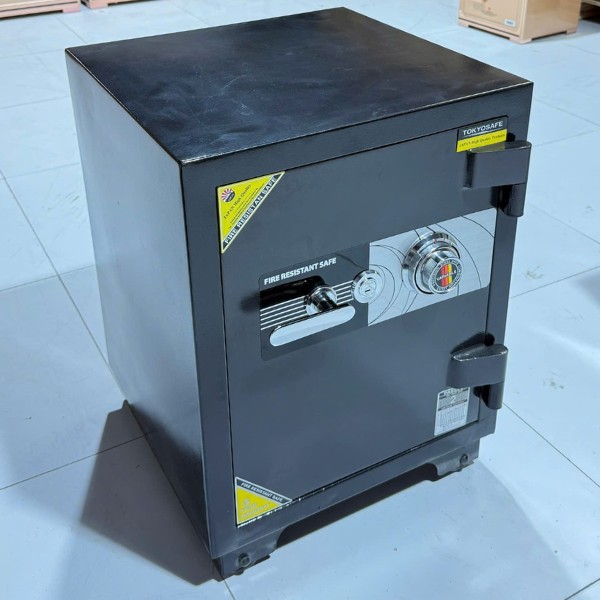 Hình ảnh Két sắt TOKYO TKO68C cơ đổi mã chống cháy cho gia đình công ty màu đen5