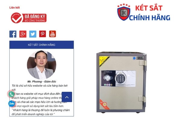 Thông tin cơ bản khách hàng khi sử dụng két sắt vân tay Hàn Quốc