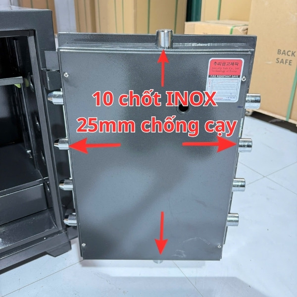 Két sắt Việt Nhật bao gồm 10 chốt 25mm xung quanh chống cạy phá