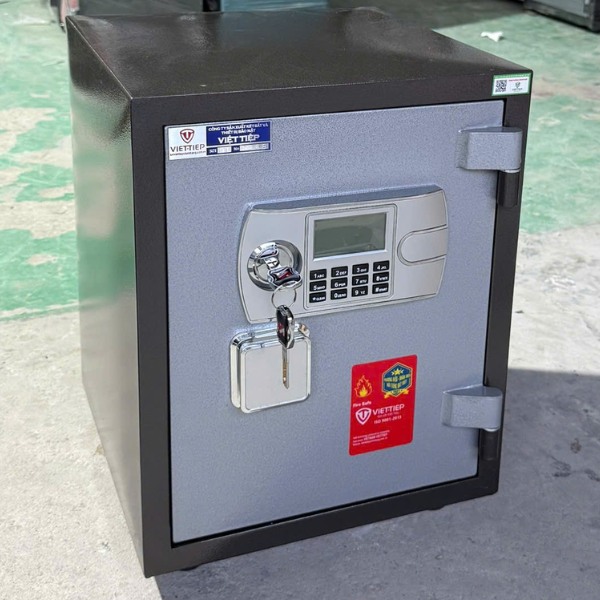 Hình ảnh Két sắt Việt Tiệp KW52E điện tử chống cháy thông minh chìa chống đánh0