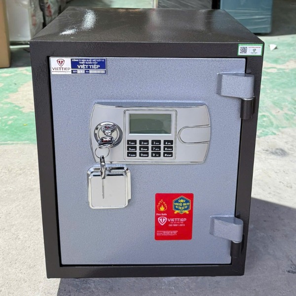 Hình ảnh Két sắt Việt Tiệp KW52E điện tử chống cháy thông minh chìa chống đánh3