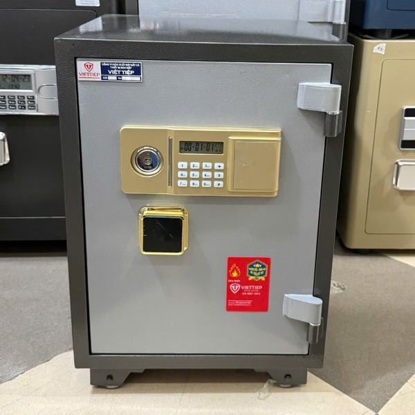 Két sắt việt tiệp chống cháy KW62E khóa điện tử có báo động