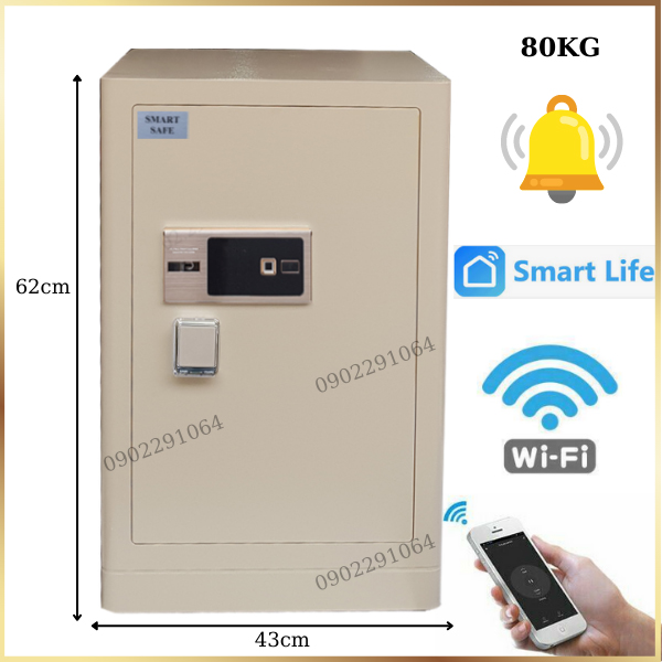 Hình ảnh Két sắt wifi smart Safe SM-60DP vân tay thông minh0