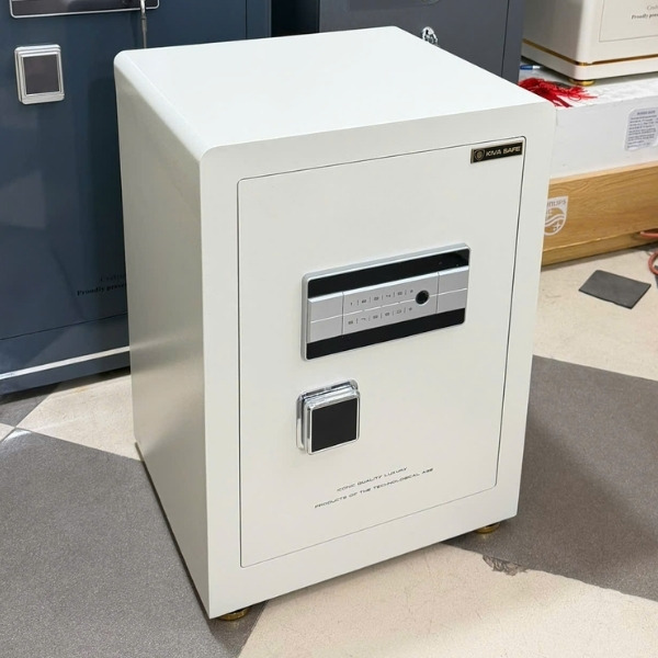 Két sắt KIVA KV-60AH Xuân Hòa vân tay điện tử báo động điện thoại cao cấp