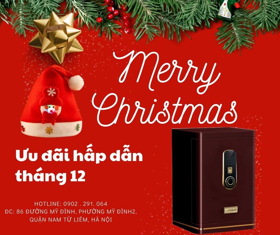 Chương trình khuyến mãi Giáng Sinh với hàng trăm voucher mua két sắt giá rẻ