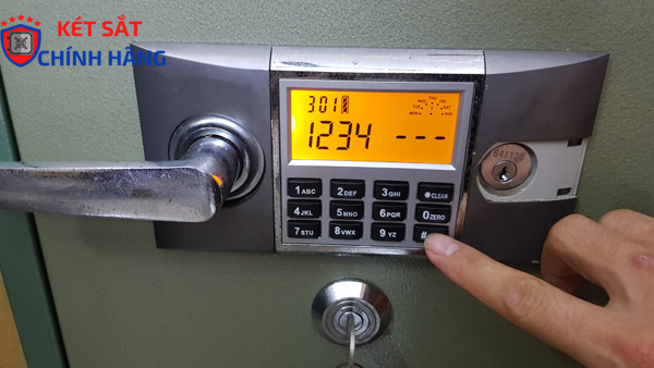 Cách mở két sắt Hòa Phát điện tử khi quên mã số bằng mã số nhà sản xuất