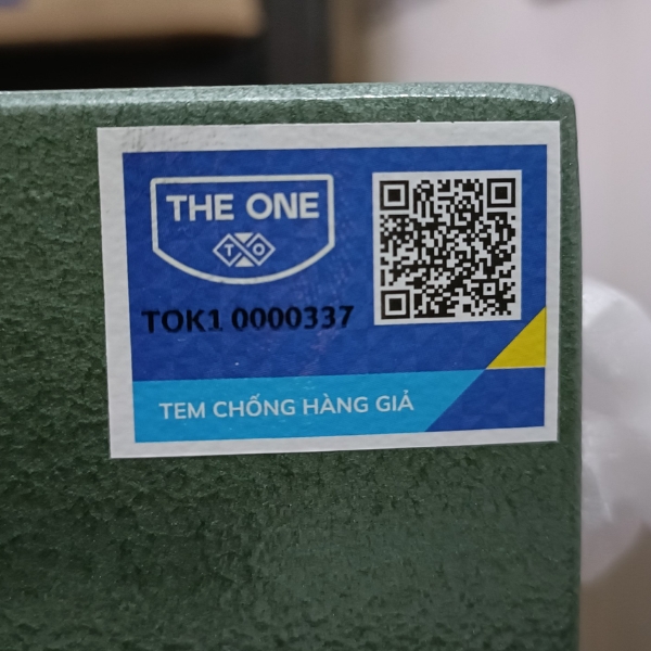Tem chống hàng giả két sắt Hòa Phát mới thay bằng " THE ONE"