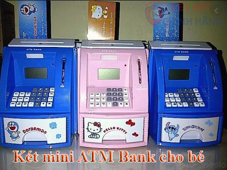 Két sắt mini hình ATM Bank cho bé