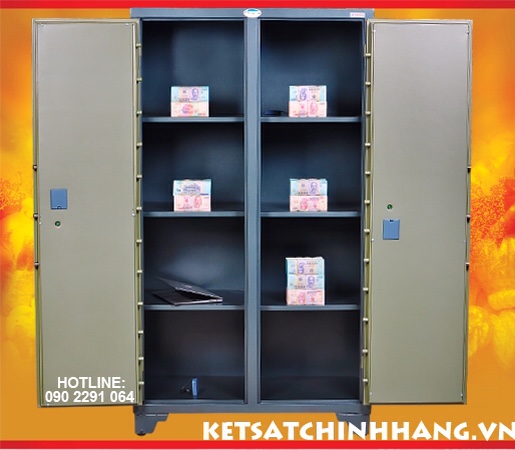 Tủ Bảo Mật 2 Cánh Điện Tử BM02 DT có kích thước lớn để lưu trữ nhiều hồ sơ tài liệu của công ty